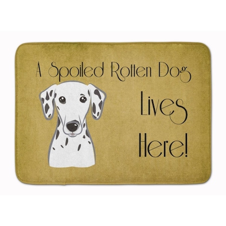 Carolines Treasures Dalmatian Spoiled Dog Lives Here Machine Washable Memory Foam Mat BB1458RUG